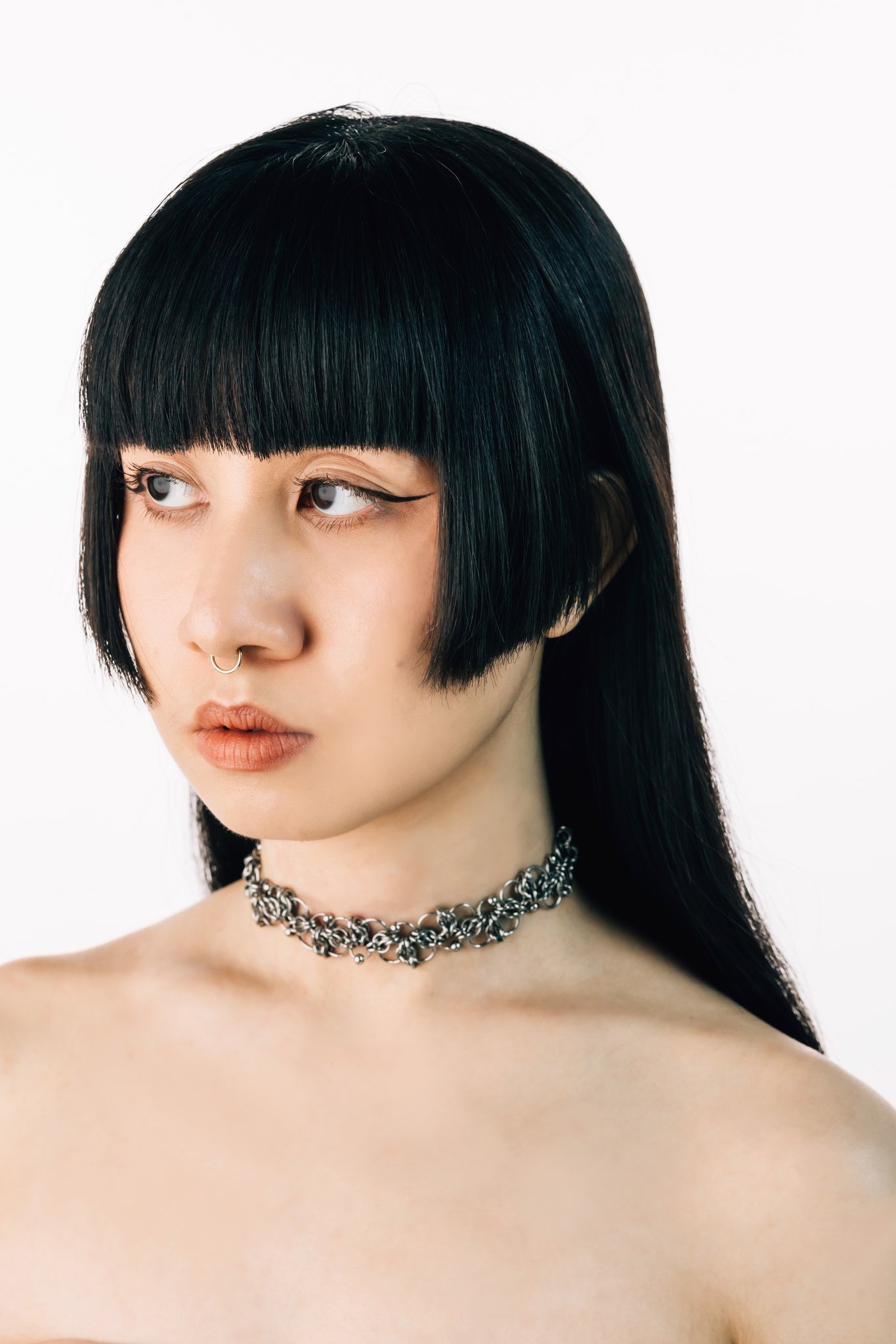 Heavy Metal Tattoo Choker in Petal