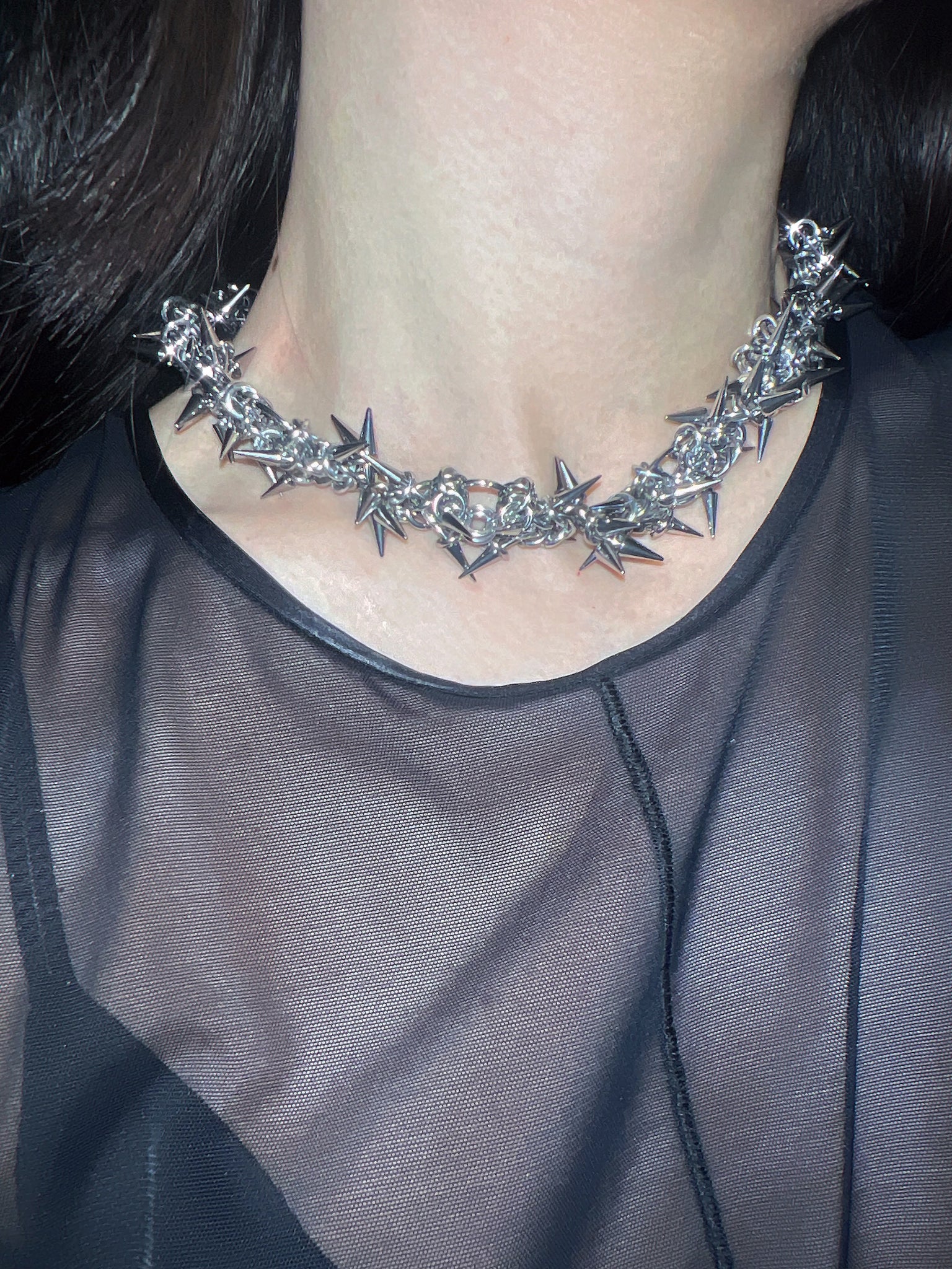 Palisades choker in Silver [READY TO SHIP]