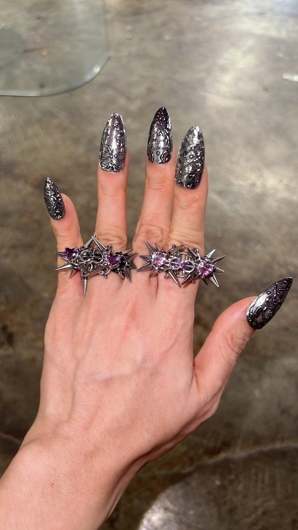 LOVE 2 DEATH RING SET