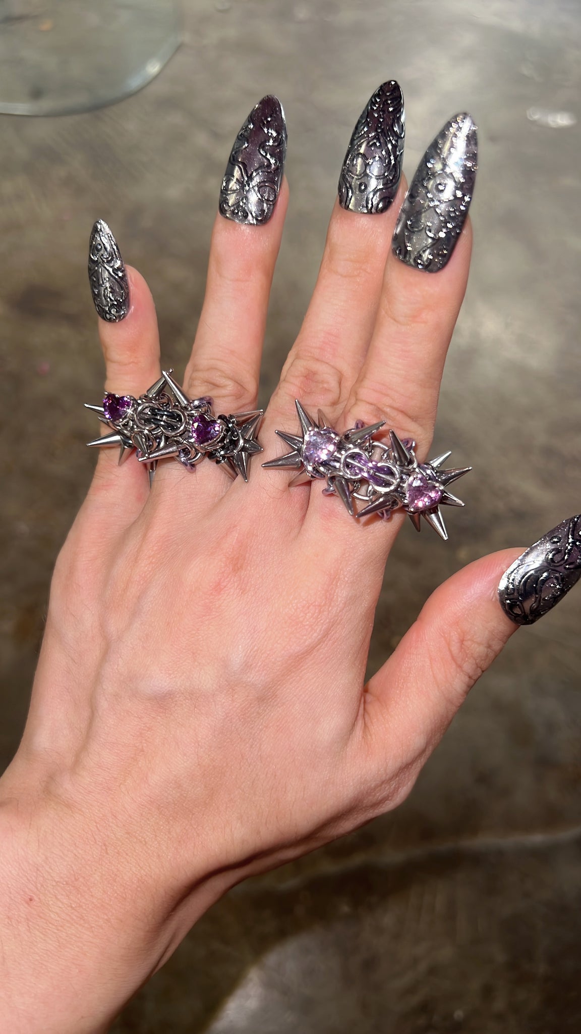 LOVE 2 DEATH RING SET