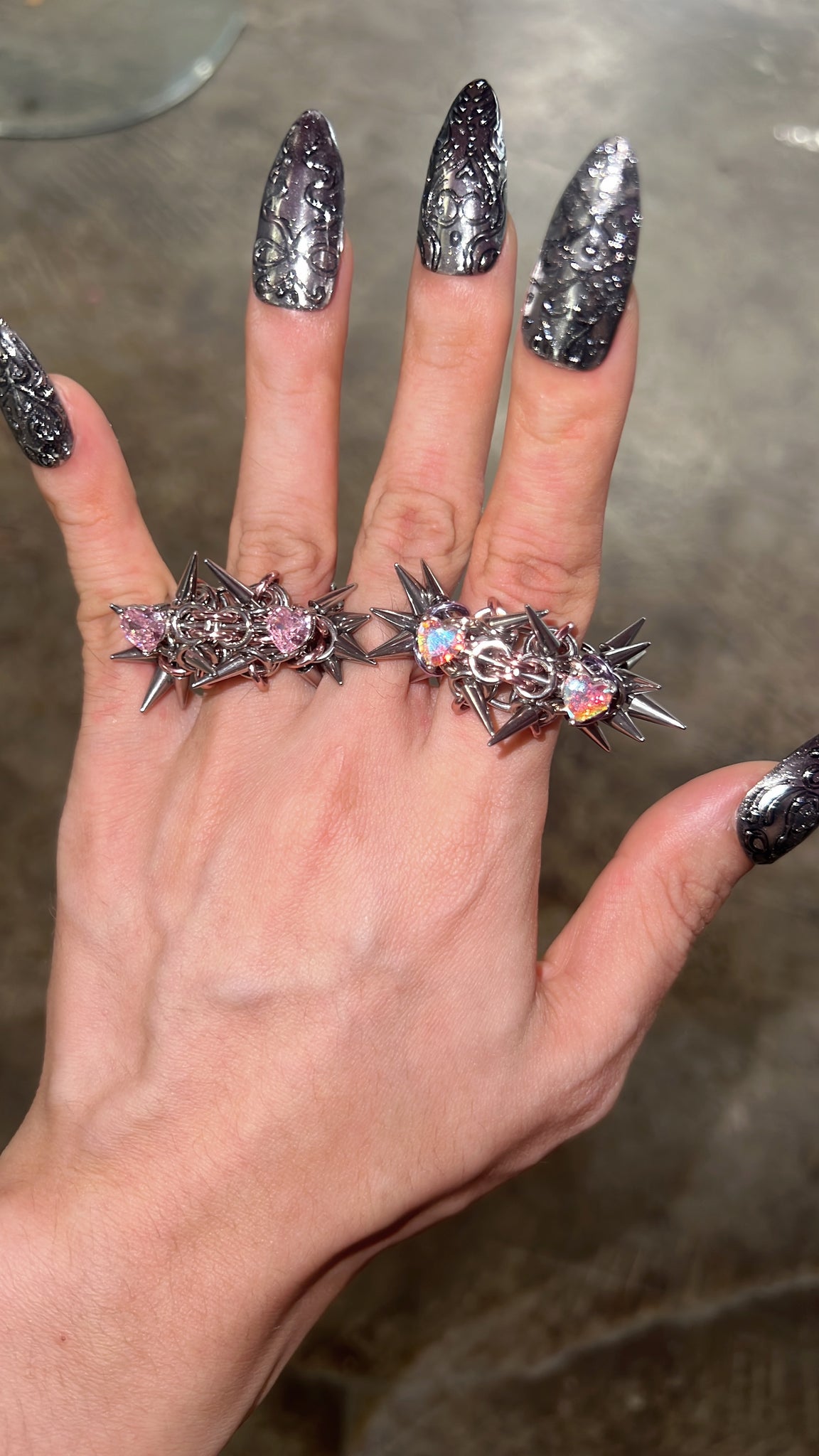 LOVE 2 DEATH RING SET
