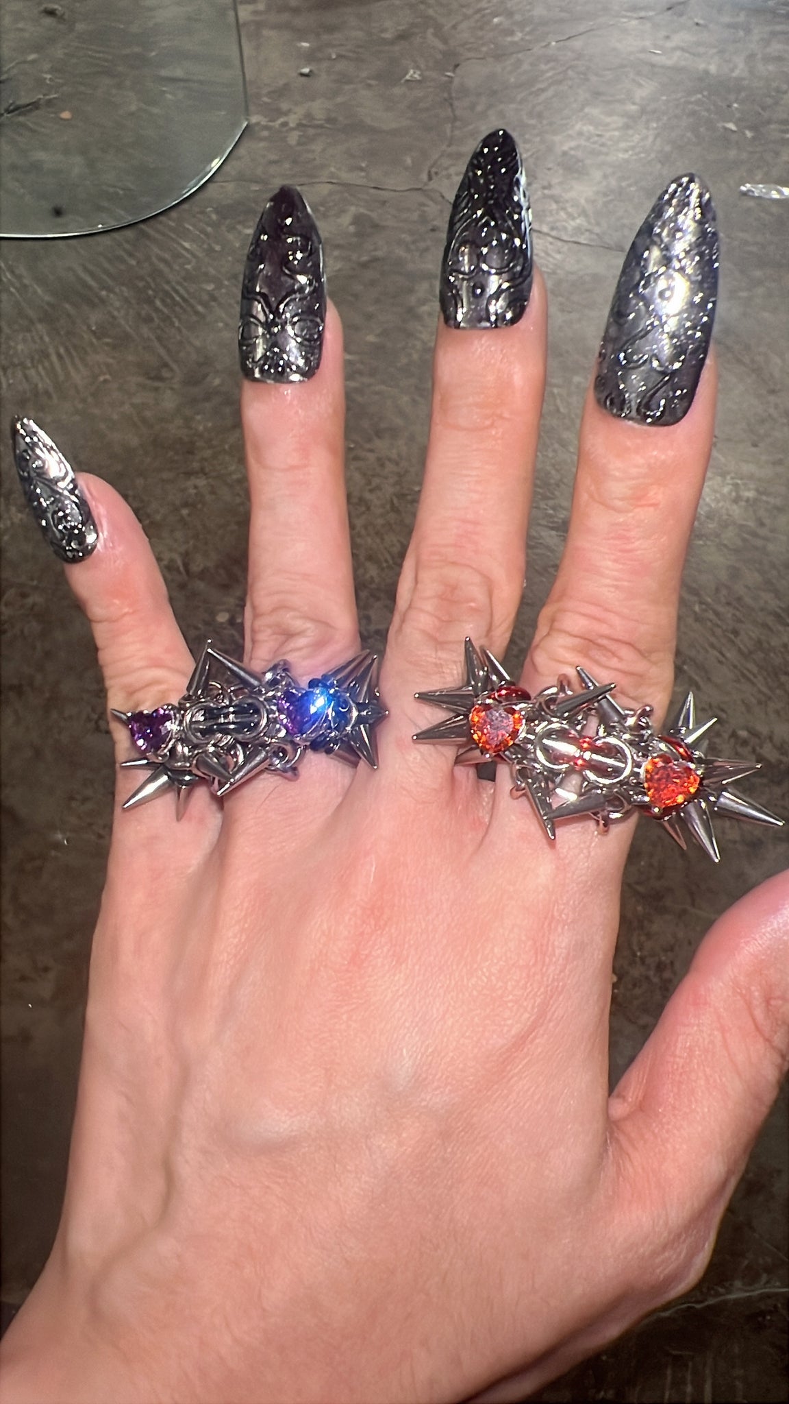 LOVE 2 DEATH RING SET
