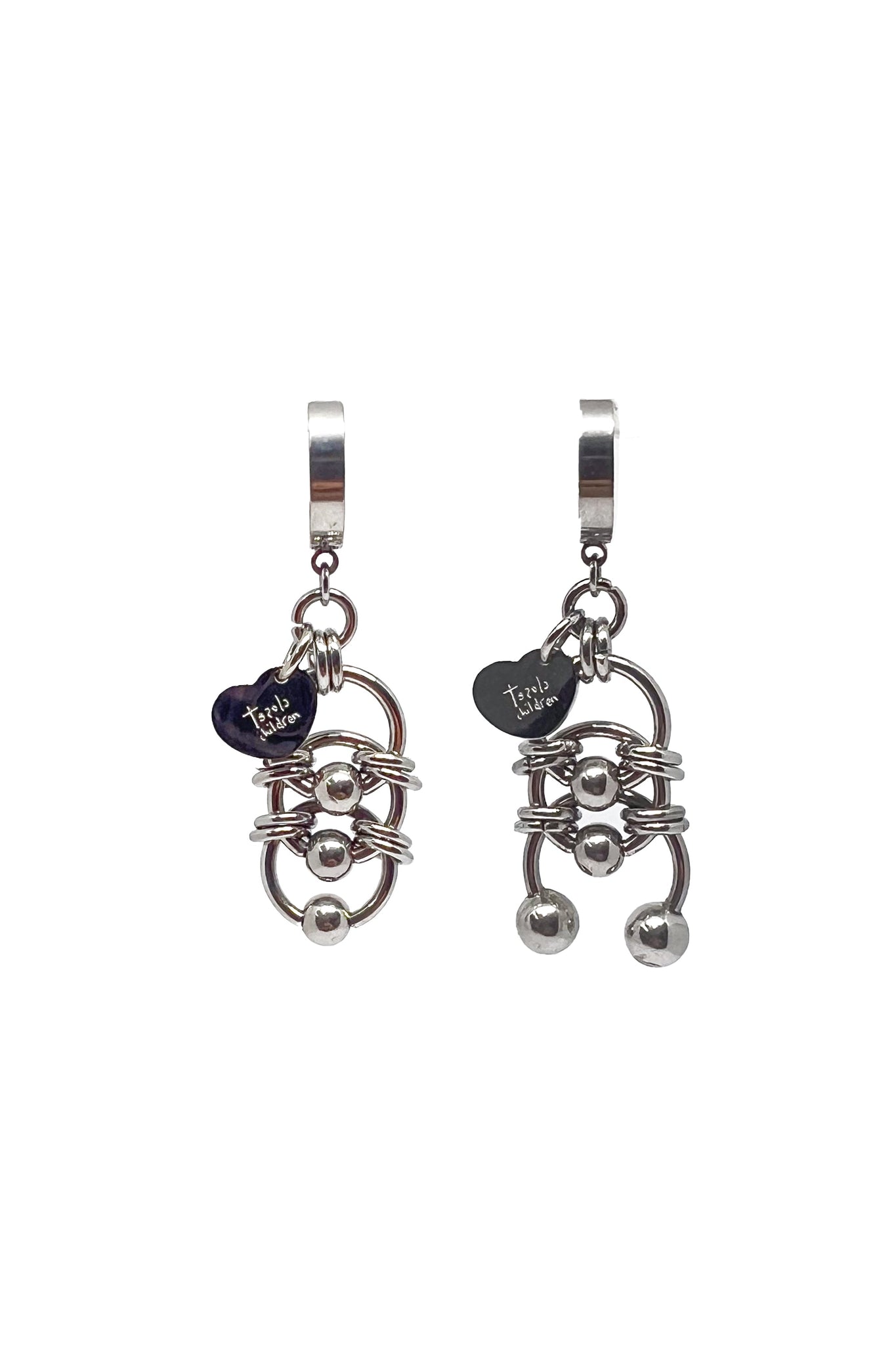 Vertebrae Earrings Set (Hoop)