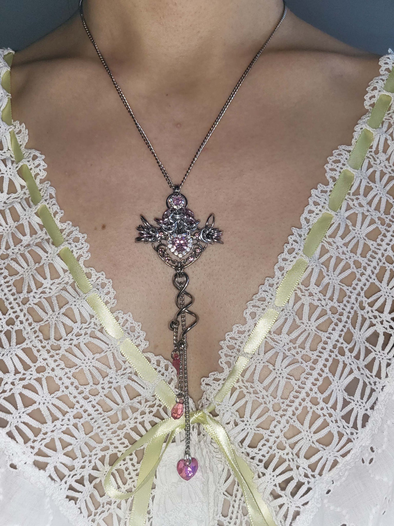 The Spiral Portal Amulet (Blush)