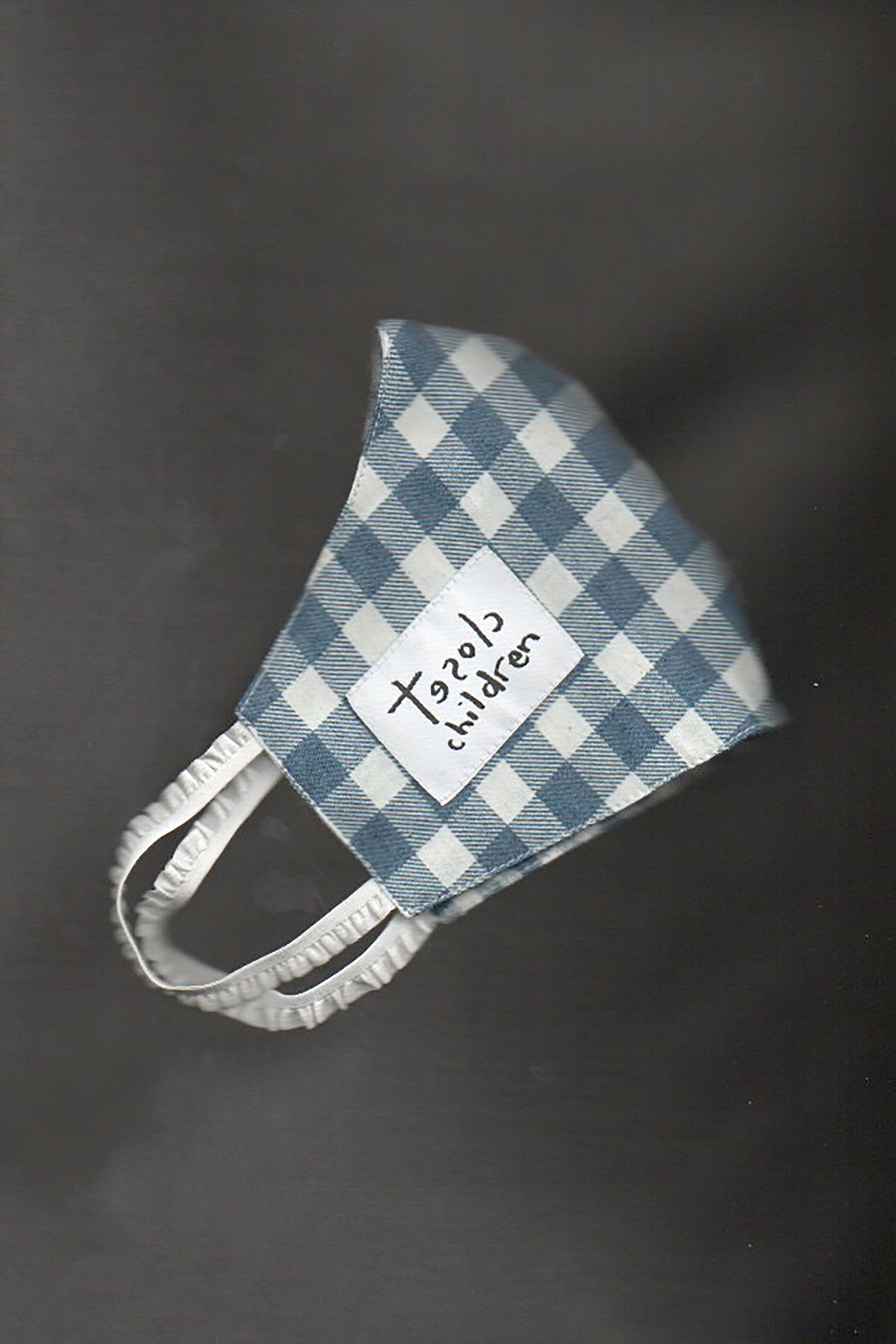 Mixed Denim Gingham reversible mask [READY TO SHIP]